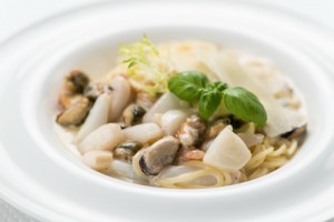Спагетти с морепродуктами